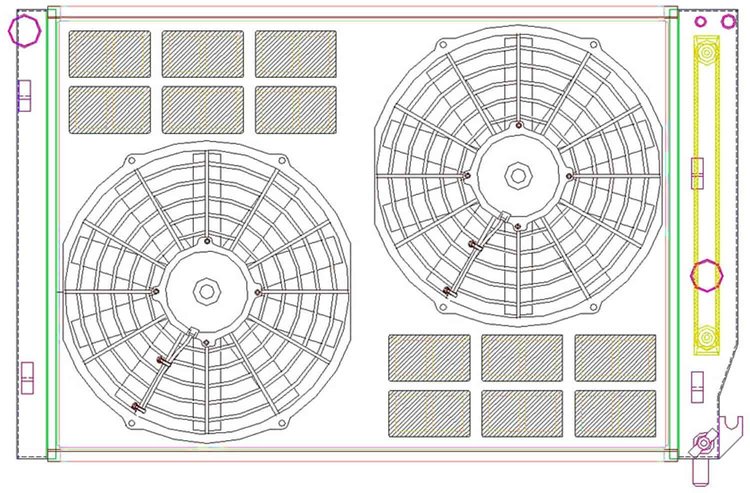 ExactFit Radiator ComboUnit for 1997-2004 Corvette with Transmission Cooler