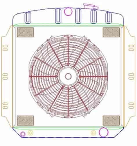 ExactFit Radiator ComboUnit for 1960-1962 Chevy/GMC Pickup Truck & Suburban