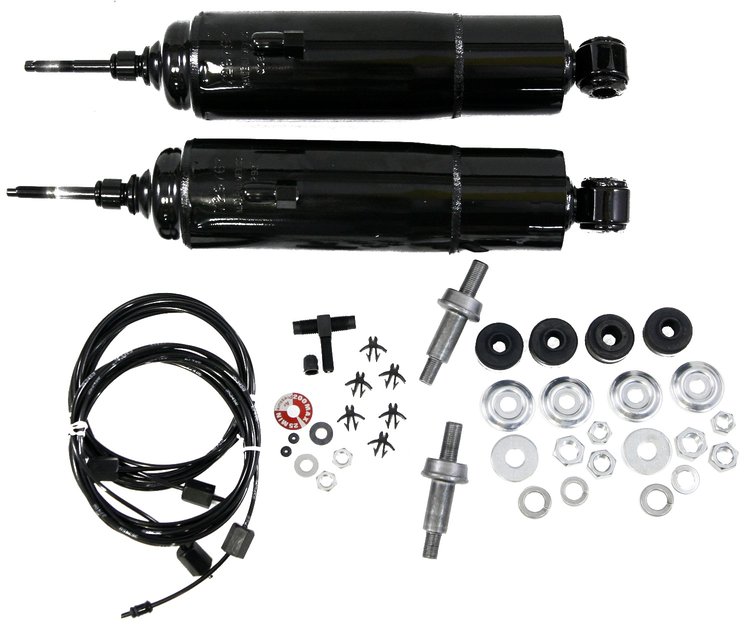 HiJacker Air Adjustable Shock Absorbers for 1975-2002 Mercury Grand Marquis & 1981-2002 Lincoln Town Car [Steel Dust Tube]