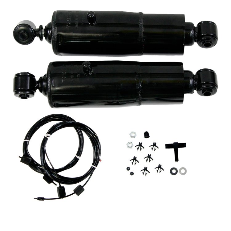 HiJacker Air Adjustable Shock Absorbers for 1984-2007 Dodge Caravan & 1987-2007 Dodge Grand Caravan [Steel Dust Tube]