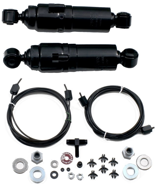 HiJacker Air Adjustable Shock Absorbers for 1963-1982 Chevy Corvette [Steel Dust Tube]