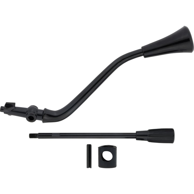 Short Column Lever Kit for 1967-1972 Ford F100 w/Original Automatic Column [Paintable, Black Knobs]