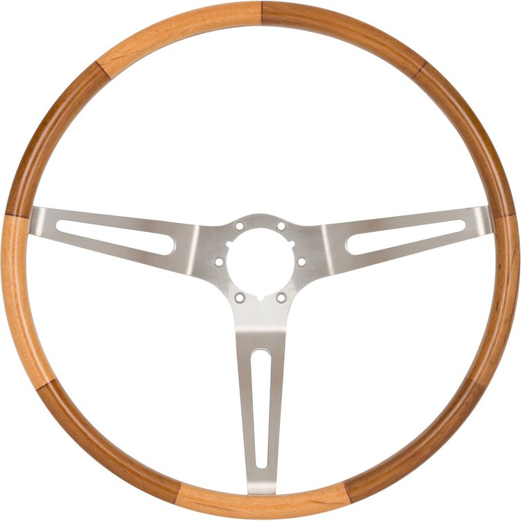 RP20022 Original-Style 16 in. Steering Wheel for 1963-1967 Chevy Corvette Teak Wood