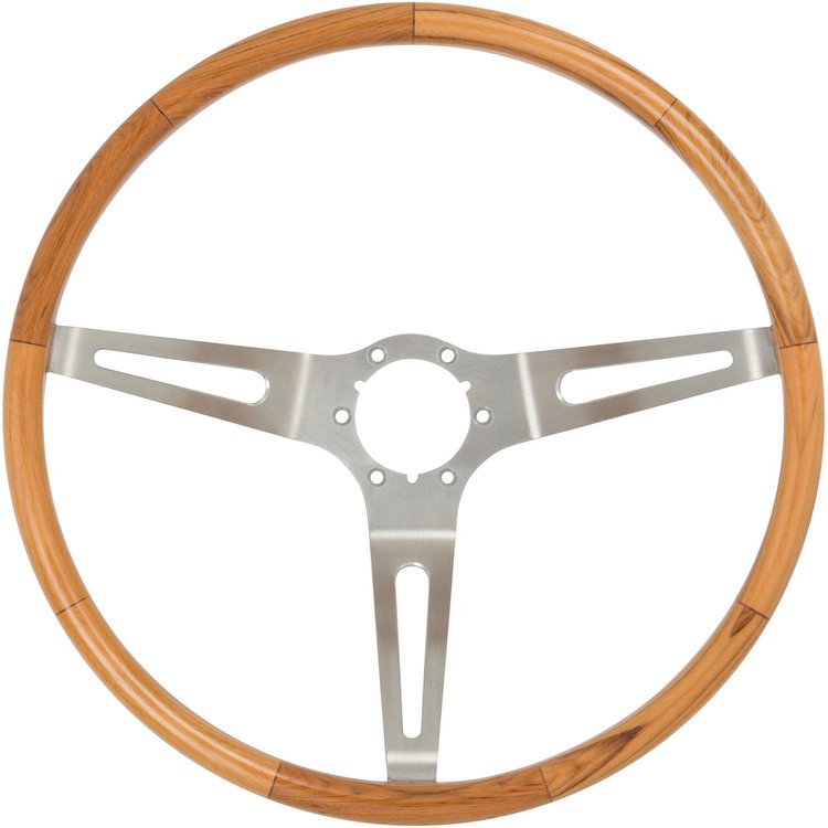 RP20034 Original-Style 15 in. Steering Wheel for 1963-1967 Chevy Corvette [Teak Wood]