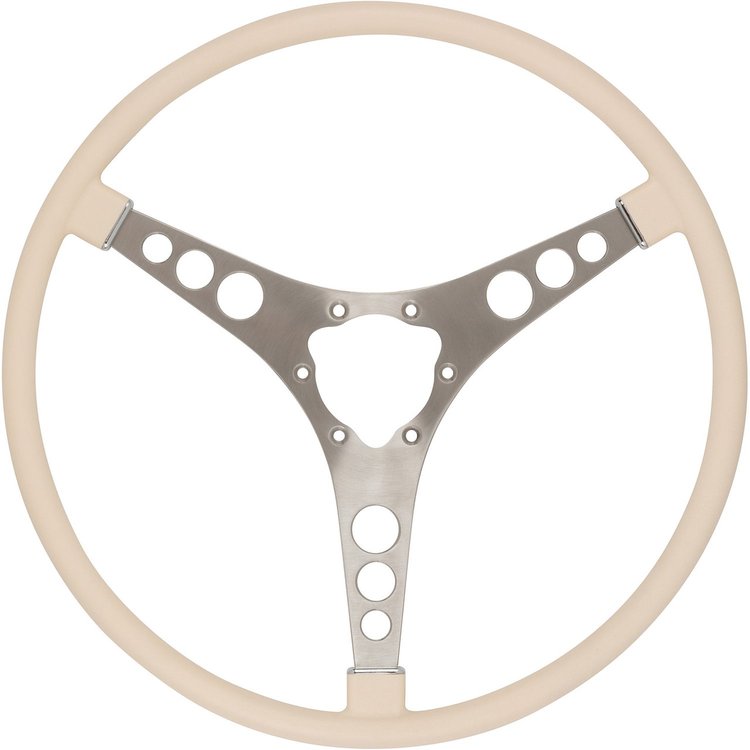 RP20037 Original-Style 15 in. Steering Wheel for 1956-1962 Chevy Corvette [Shoreline Beige]