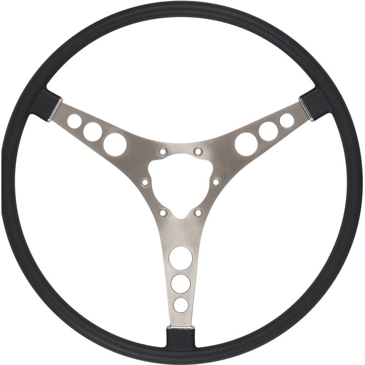 RP20040 Original-Style 15 in. Steering Wheel for 1956-1962 Chevy Corvette [Charcoal]