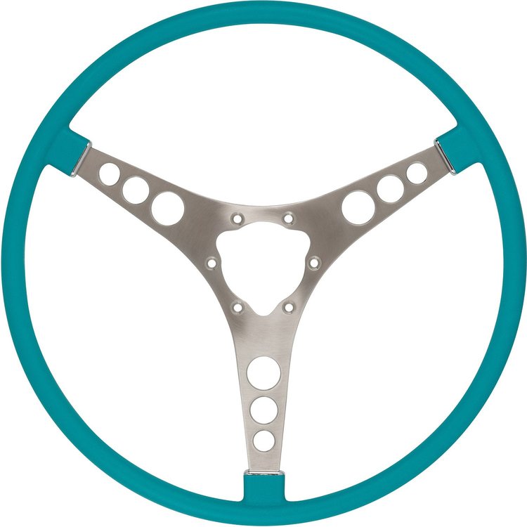 RP20041 Original-Style 15 in. Steering Wheel for 1956-1962 Chevy Corvette [Tasco Turquoise]