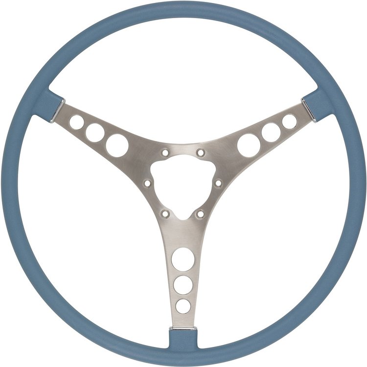 RP20042 Original-Style 15 in. Steering Wheel for 1956-1962 Chevy Corvette [Frost Blue]