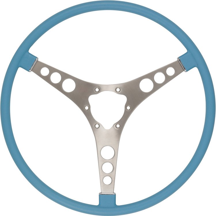 RP20045 Original-Style 15 in. Steering Wheel for 1956-1962 Chevy Corvette [Jewel Blue]