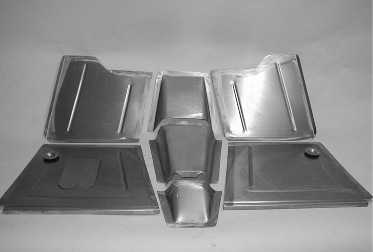 CV233 Floorboard Kit for 1937-1939 Chevy Passenger Car w/ Small Block, Front