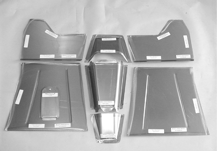 CV245 Floorboard Kit for 1937-1946 Chevy Pickup, Front