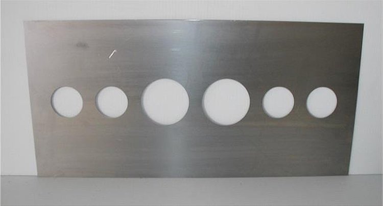 DS302-STE Dash Panel Insert, Universal, Steel, Left & Right Gauges, Center Speedometer & Tachometer