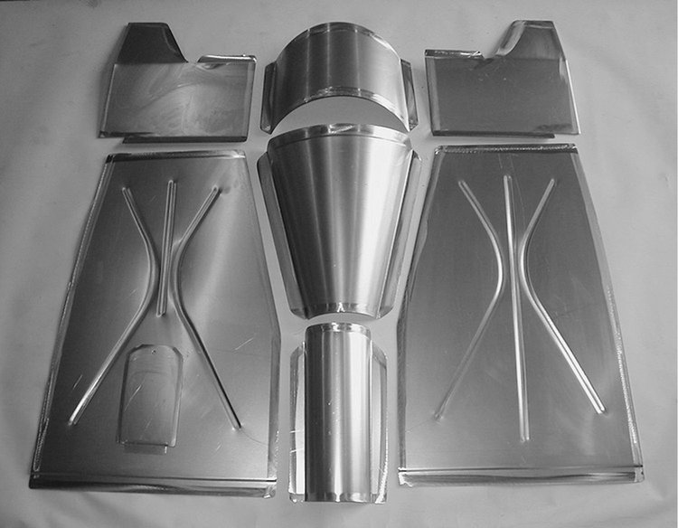 FD133 Floorboard Kit for 1935-1940 Ford Passenger Car, Front, To Fit Big Block Firewall