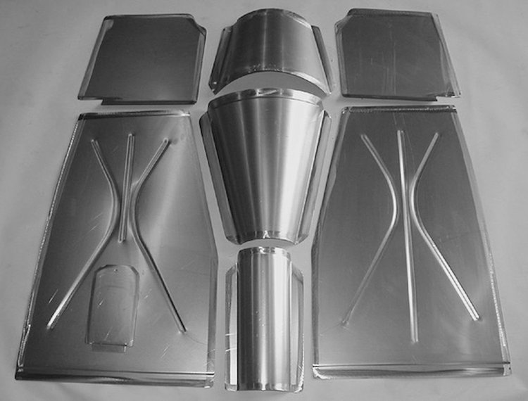 FD135 Floorboard Kit for 1935-1940 Ford Passenger Car, Front, To Fit The Stock Firewall