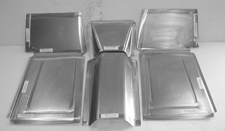 FD143 Floorboard Kit for 1941-1948 Ford Passenger Car, Front, To Fit The Stock Firewall