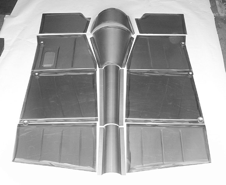 FD251 Floorboard Kit for 1949-1951 Ford Passenger Car, Front, Fits Small Block Firewall, 66 in. Of Floor