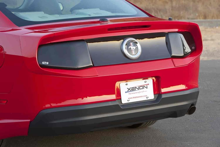 BlackOut Panel Carbon Fiber 1 pc. Rear w/Center Logo Opening Blackout Taillight Cover Fits New Model Dodge Challenger