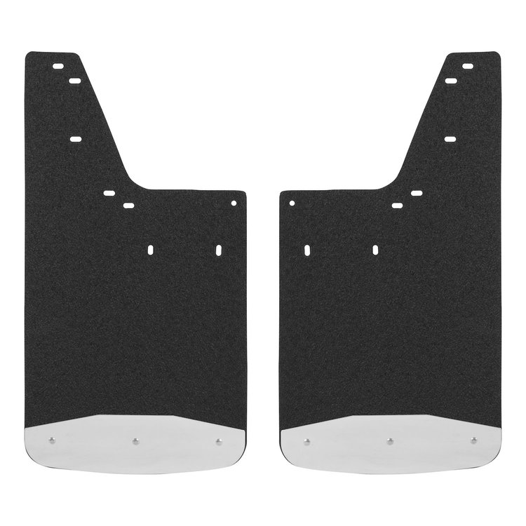250233 Front or Rear 12 in. x 23 in. Textured Rubber Mud Guards Fits Select Dodge Ram