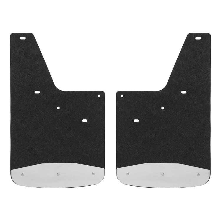 250740 Front or Rear 12 in. x 20 in. Rubber Mud Guards Fits Select Chevy Silverado, GMC Sierra
