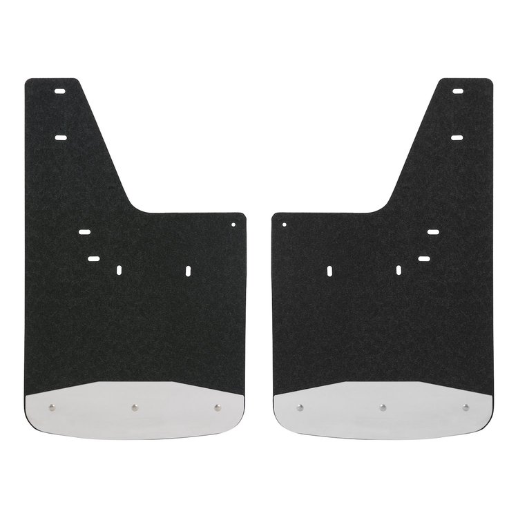 250931 Rear 12 in. x 20 in. Rubber Mud Guards Fits Select Dodge, Ram 1500, 2500