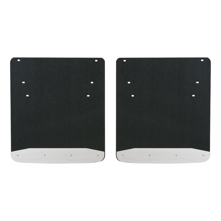 251034 Rear Dually 20 in. x 23 in. Textured Rubber Mud Guards Fits Select Ram 3500