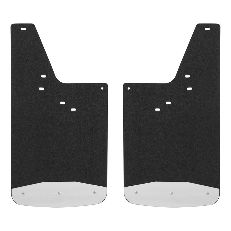 251443 Front or Rear 12 in. x 23 in. Rubber Mud Guards Fits Select Chevy Silverado, GMC Sierra