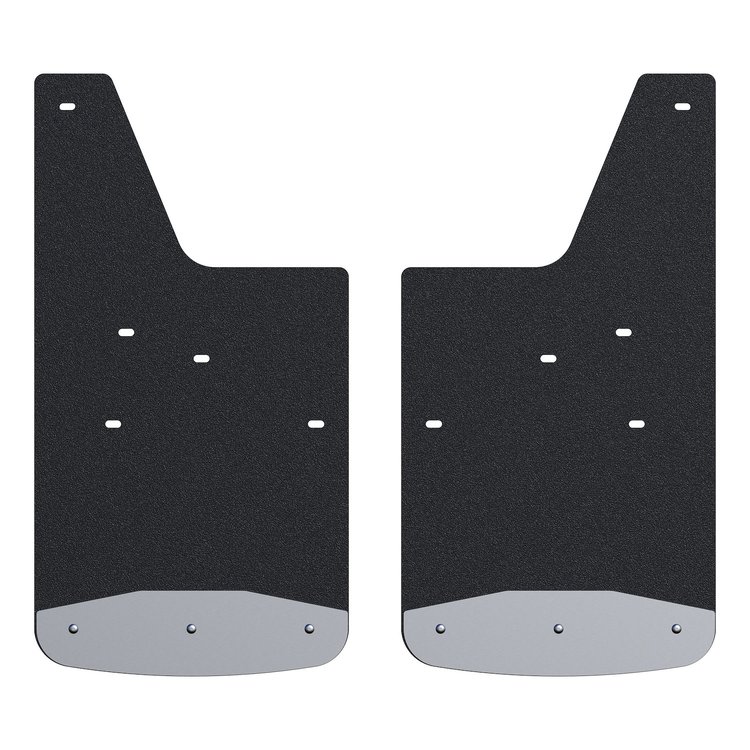 251450 Front 12 in. x 23 in. Rubber Mud Guards, Chevy Silverado 2500, 3500 HD