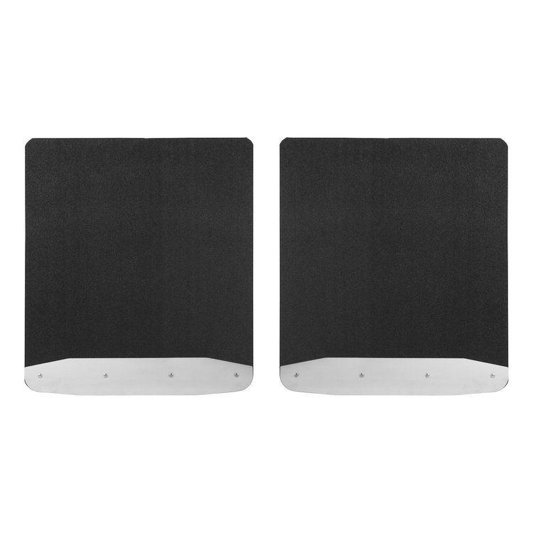 251724 Rear Dually 20 in. x 23 in. Rubber Mud Guards Fits Select Ford F-350, F-450