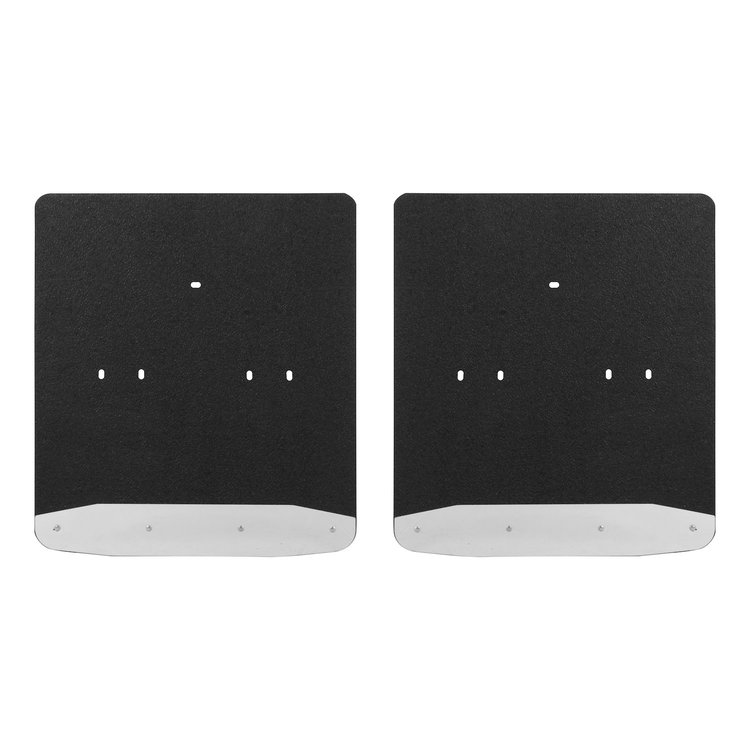 259924 Rear Dually 20 in. x 23 in. Rubber Mud Guards Fits Select Ford F-350, F-450