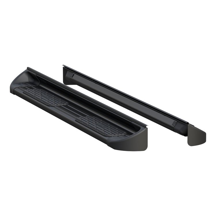 281040 Black Stainless Steel Side Entry Steps, Without Brackets