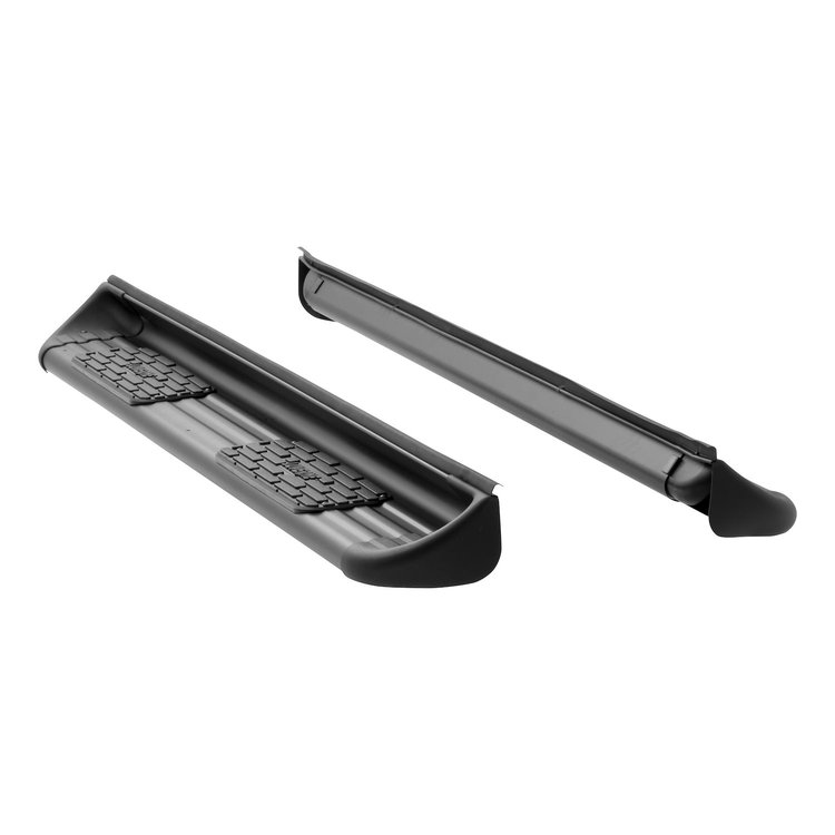 281143 Black Stainless Steel Side Entry Steps, Without Brackets