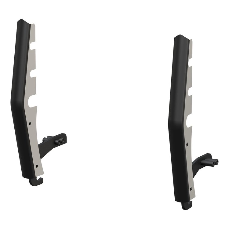 330710 Chrome Steel 2 in. Tubular Grille Guard Upright Package