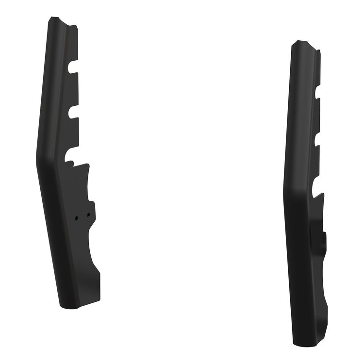 341722 Black Steel 2 in. Tubular Grille Guard Upright Package