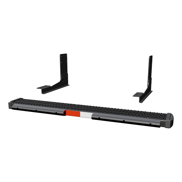 415254-570749-0 Grip Step 7 in. x 54 in. Black Aluminum Rear Step Fleet Kit Fits Select Mercedes-Benz Sprinter
