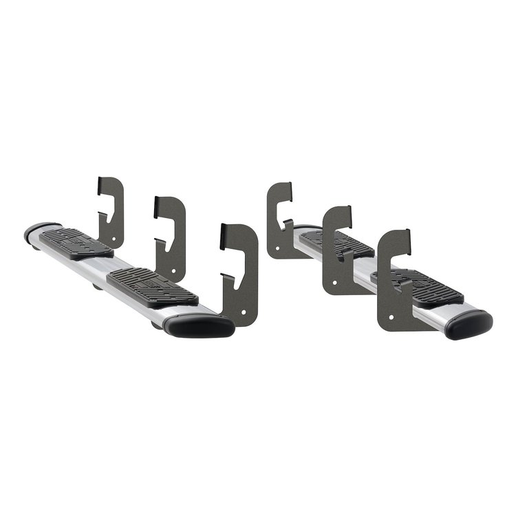 477088-401443 Regal 7 Polished Stainless 88 in. Oval Side Steps Fits Select Chevy Silverado, GMC Sierra