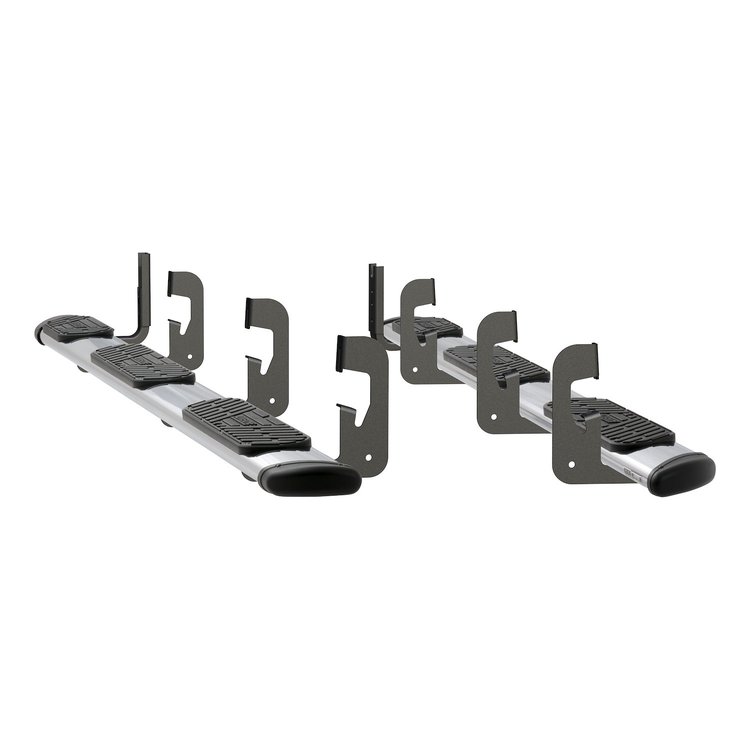 477108-401447 Regal 7 Polished Stainless 108 in. Oval W2W Steps Fits Select Chevy Silverado, GMC Sierra