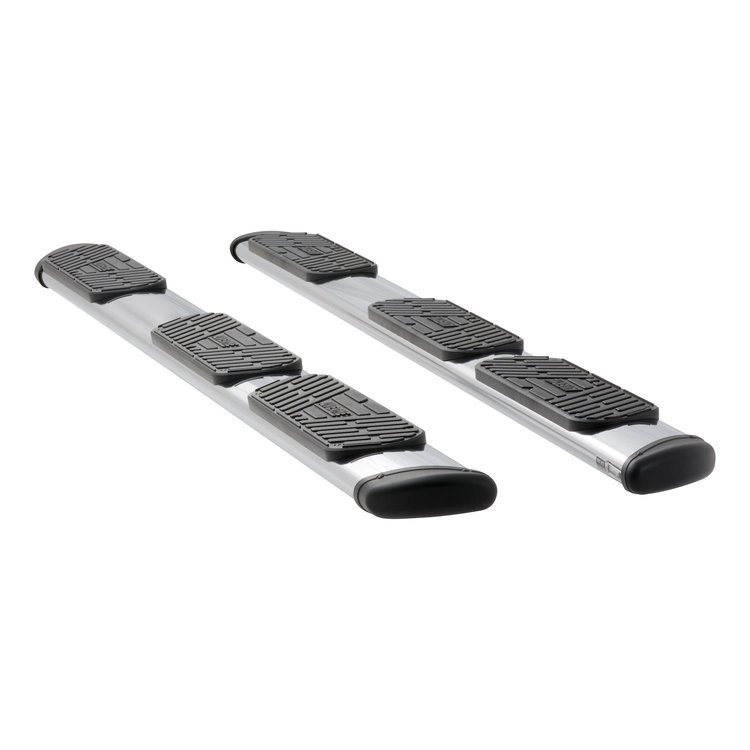477113-401447 Regal 7 Polished Stainless 113 in. Oval W2W Steps Fits Select Chevy Silverado, GMC Sierra HD