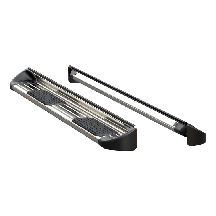 480744-581444 Polished Stainless Steel Side Entry Steps Fits Select Chevy Silverado, GMC Sierra Crew Cab