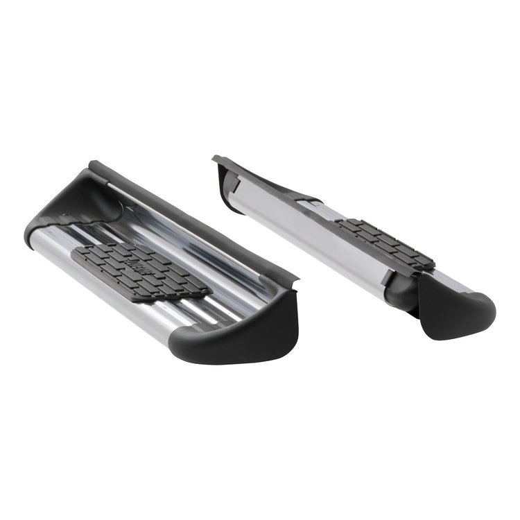 481141-581141 Polished Stainless Steel Side Entry Steps Fits Select Chevy Silverado, GMC Sierra Regular Cab