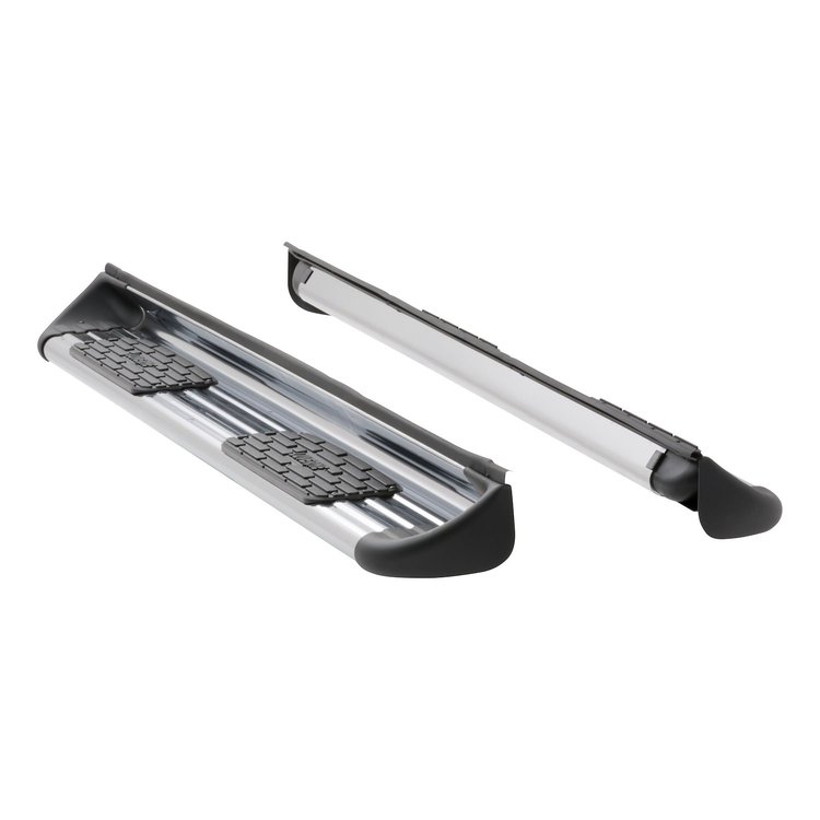 481143-571743 Polished Stainless Steel Side Entry Steps Fits Select Chevy Silverado, GMC Sierra HD Crew Cab