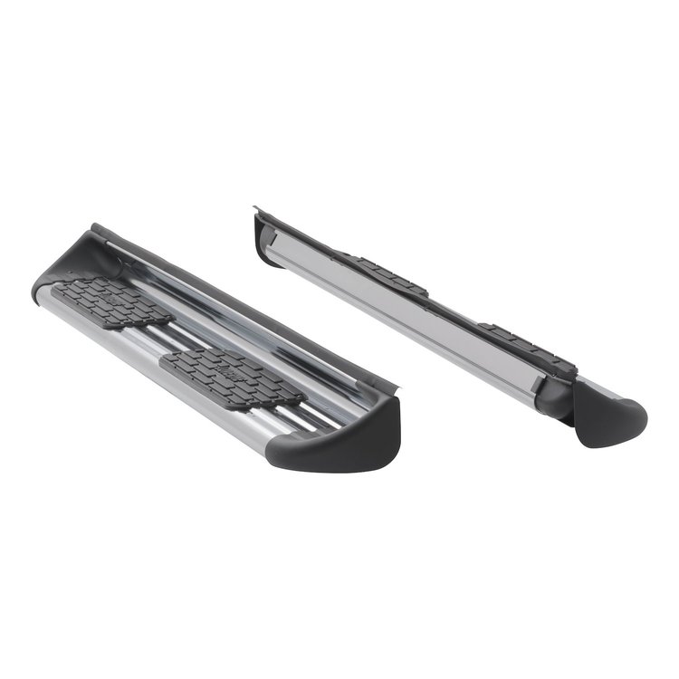 481442-581442 Polished Stainless Steel Side Entry Steps Fits Select Chevy Silverado, GMC Sierra Double Cab