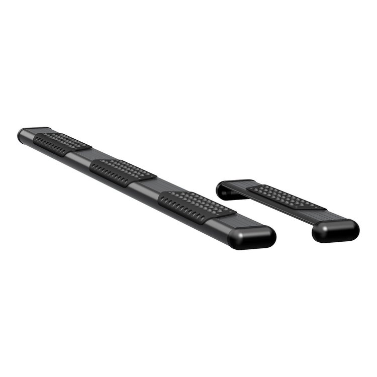 584100-570344 O-Mega II 6 in. x 36 in., 100 in. Black Aluminum Side Steps Fits Select Chevy Express, GMC Savana