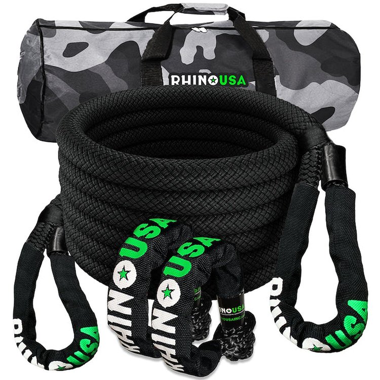 RG-KRKIT78X30-BLK Kinetic Rope Recovery Kit W/Soft Shackles [7/8 in. x 30 ft., Black]