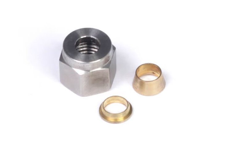 HT-010808 1/4 in. Nut and Brass Ferrule Only