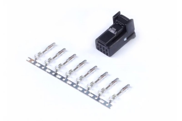 HT-030003 Plug and-Pins Only, 8-Pin TYCO, Black