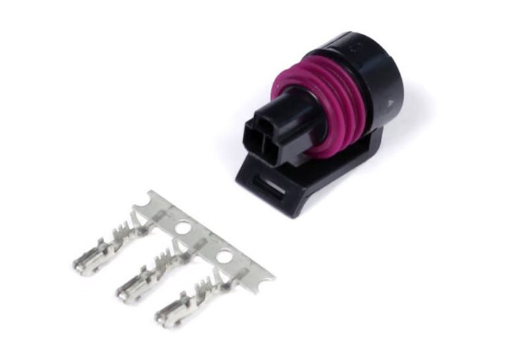 HT-030412 Plug and-Pins Only, Delphi 3-Pin Pressure Sensor Connector