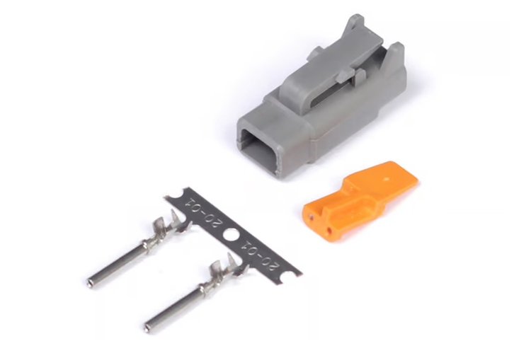 HT-031000 Plug and-Pins Only, Male Deutsch DTM-2 Connector (7.5 Amp)