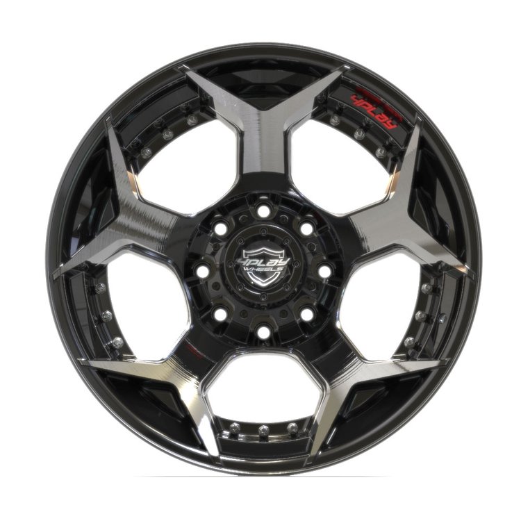4Play 50 Brushed Black Finish Wheel Size 22" x 12"