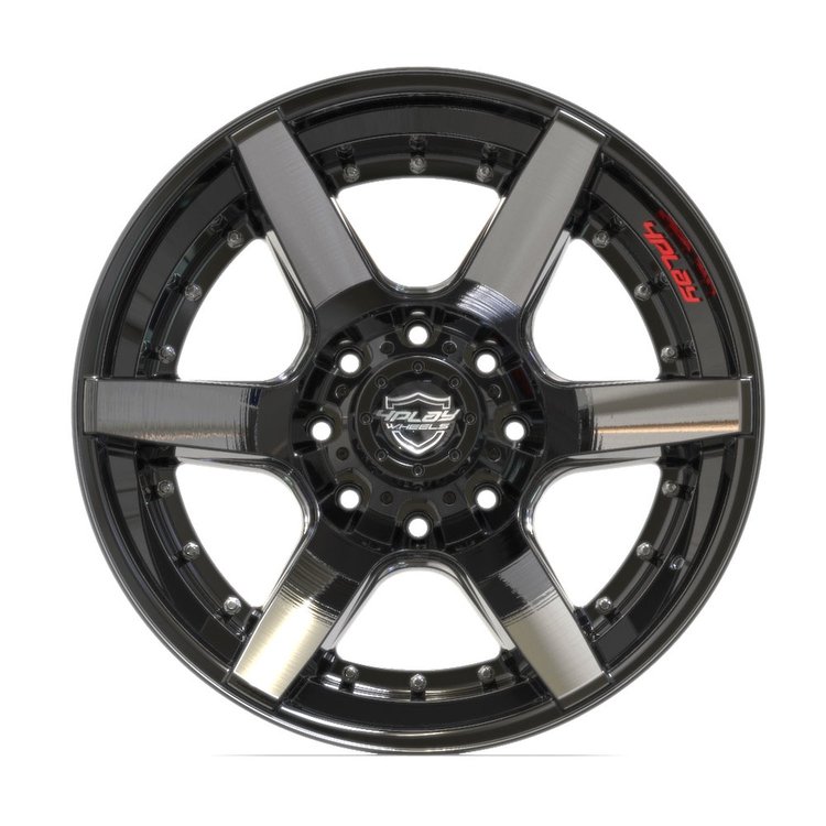 4Play 60 Brushed Black Wheel Size 20" x 10"