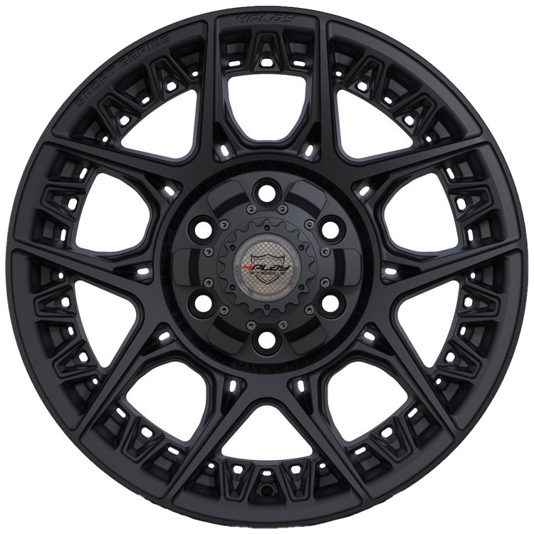 4Play S50 Satin Black Wheel Size: 22" x 9"